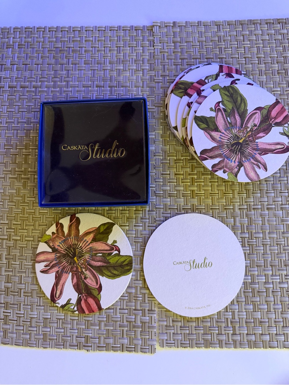 Gift Botanical Gardencore Tropical Coastal coffee tea wine coasters housewarming